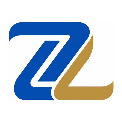 朗天智官方蓝金 LZ logo